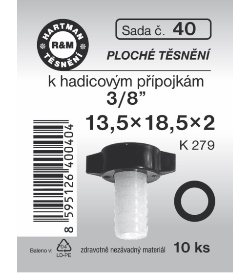 Sada  H 40. 13,5/18,5x2 3/8" k příp.hadice