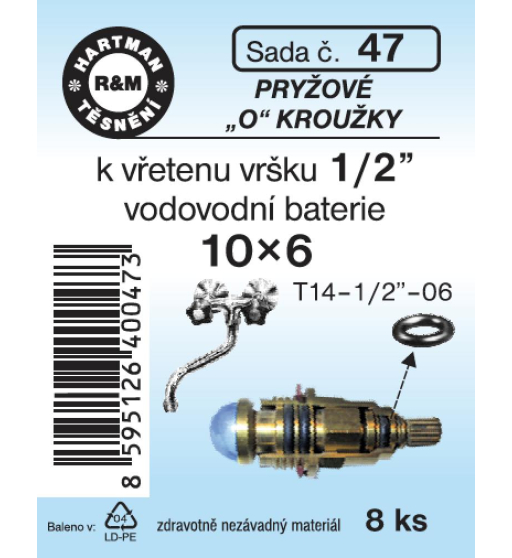 Sada  H 47. "O" kroužek 10x6