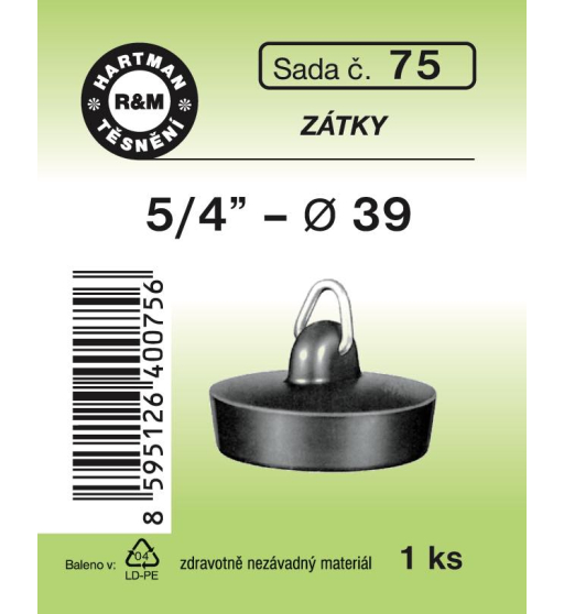 Sada  H 75. zátka 5/4"