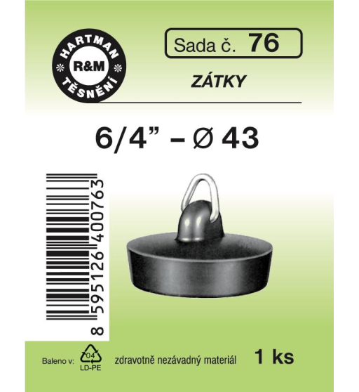 Sada  H 76. zátka 6/4"