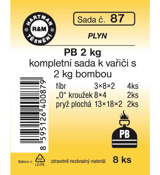 Sada  H 87. vařič s 2kg bombou