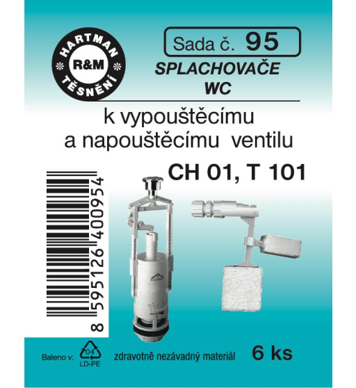 Sada  H 95. nap. a vyp. ventil CH01; T101