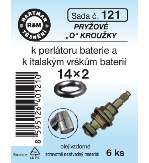Sada  H 121. "O" kroužek 14x2