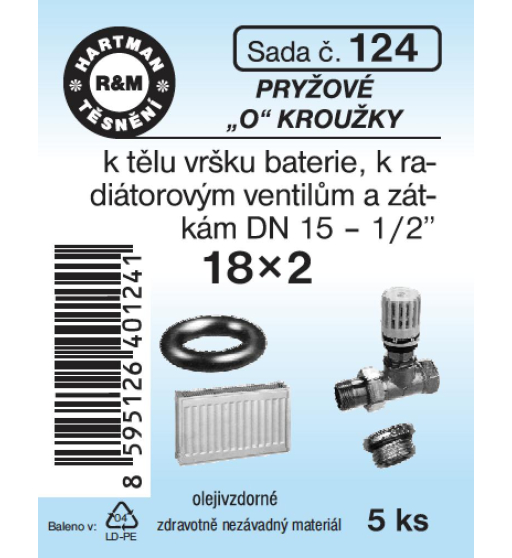 Sada  H 124. "O" kroužek 18x2