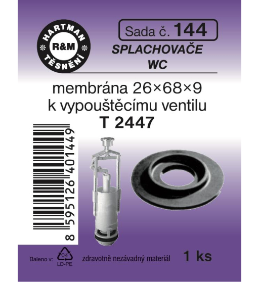 Sada  H 144. membrána vyp.ventilu T2447