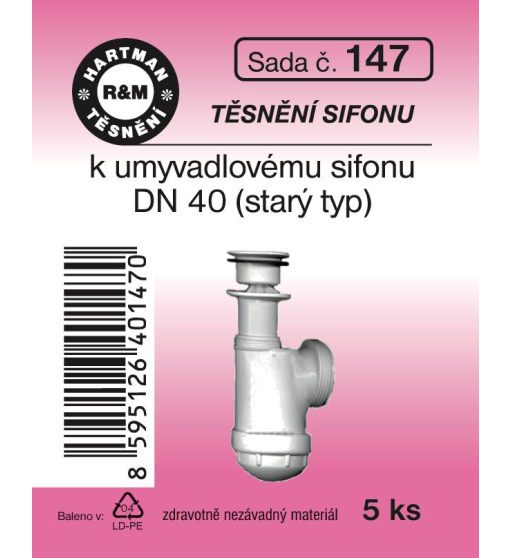 Sada  H 147. umyv.sifon DN40