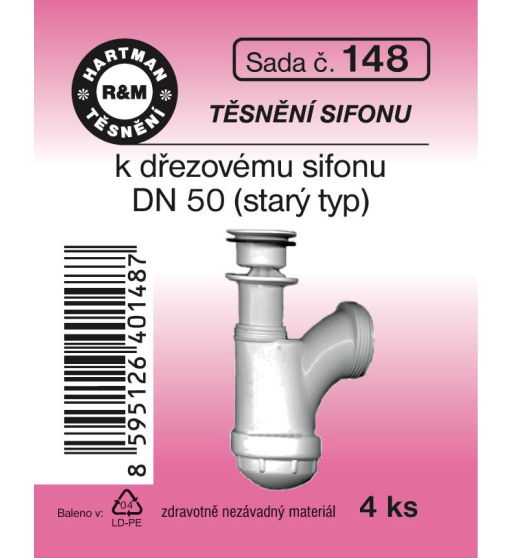 Sada  H 148. dřez.sifon DN50