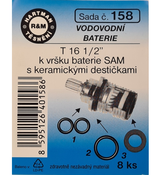 Sada  H 158. baterie SAM s keram.destičkami