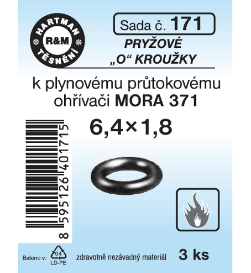Sada  H 171. "O" kroužek 6,4x1,8