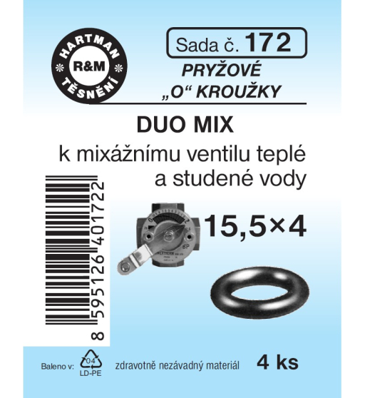 Sada  H 172. "O" kroužek 15,5x4