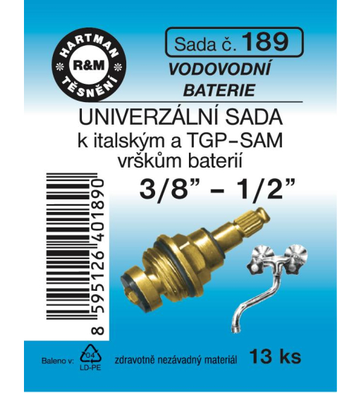 Sada  H 189. TGP-SAM baterie 3/8"-1/2"