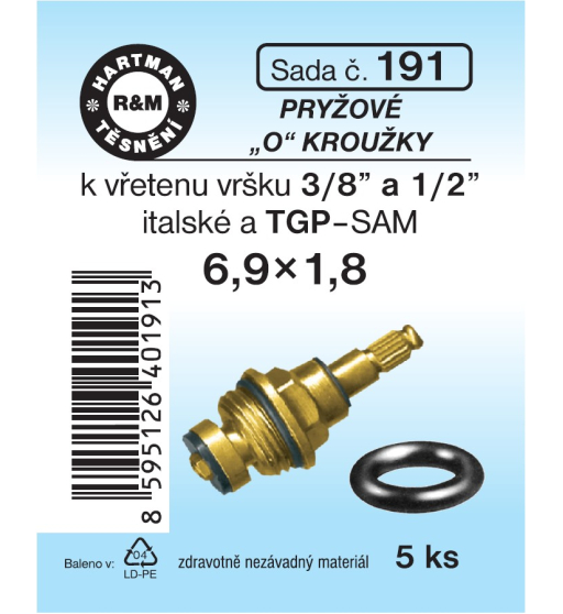 Sada  H 191. "O" 6,9x1,8 TGP-SAM