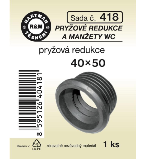 Sada  H 418. redukce guma 40x50