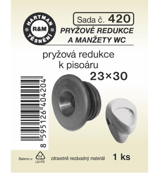 Sada  H 420. redukce k pisoáru 23x30