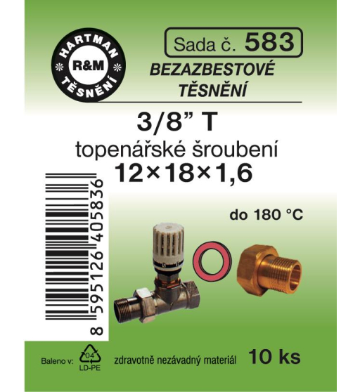 Sada  H 583. 12/18x1,6 3/8" top.šroubení
