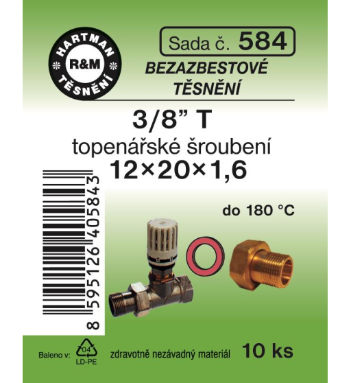 Sada  H 584. 12/20x1,6 3/8" top.šroubení
