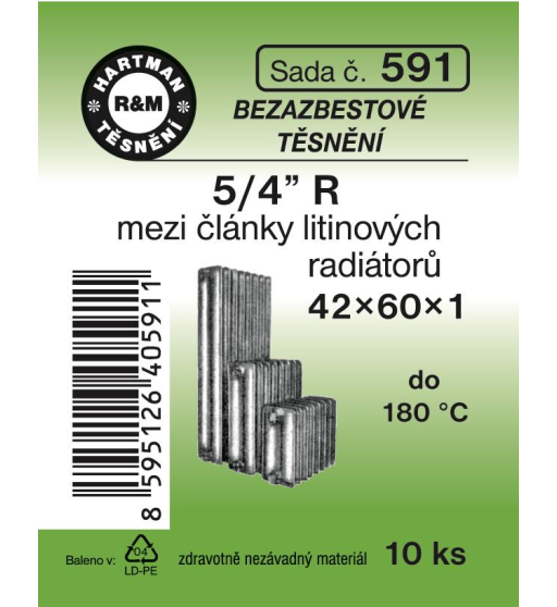 Sada  H 591. 42/60x1 5/4" rad.články