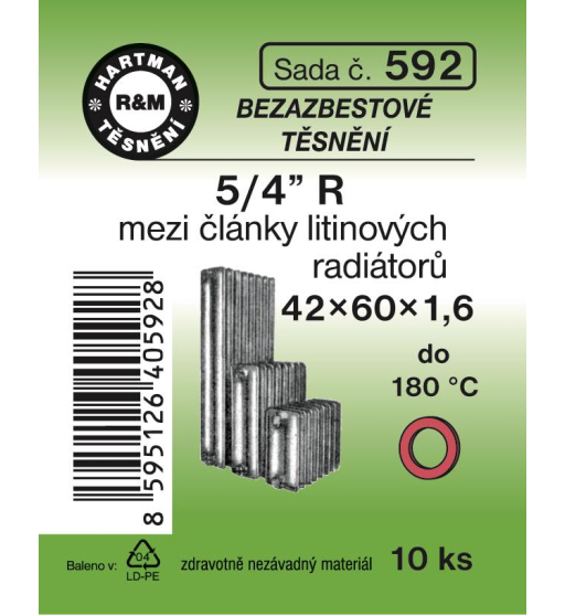Sada  H 592. 42/60x1,6 5/4" rad.články