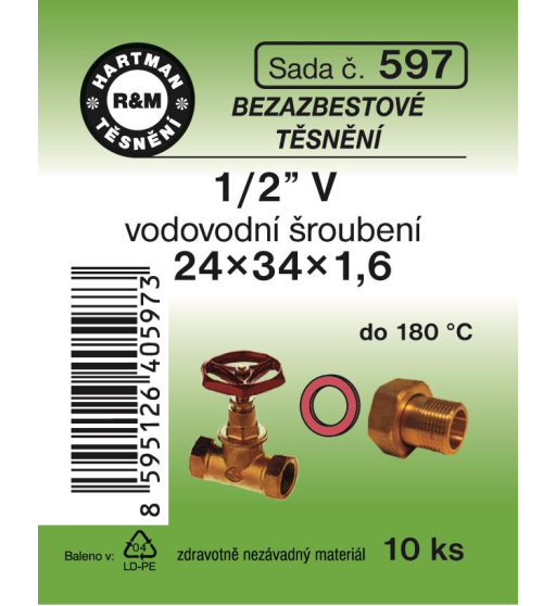 Sada  H 597. 24/34x1,6 1,2" vod.šroubení