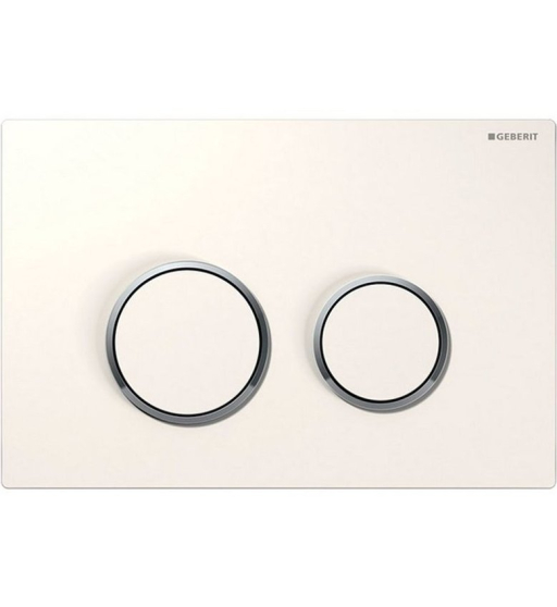 GEBERIT SIGMA 20 tlač. splach. bílá/chrom/bílá