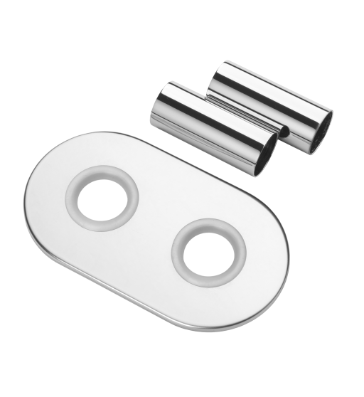 INVENA dvojitá krytka ke střed. ventilu CHROM