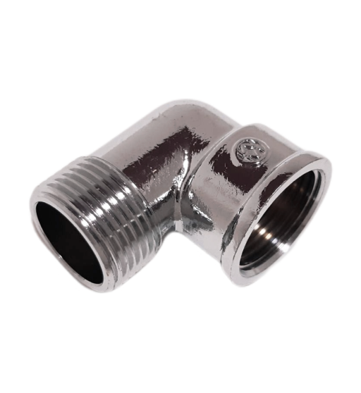 Koleno chrom  1/2" MF