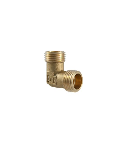 Koleno mosaz   3/8" MM