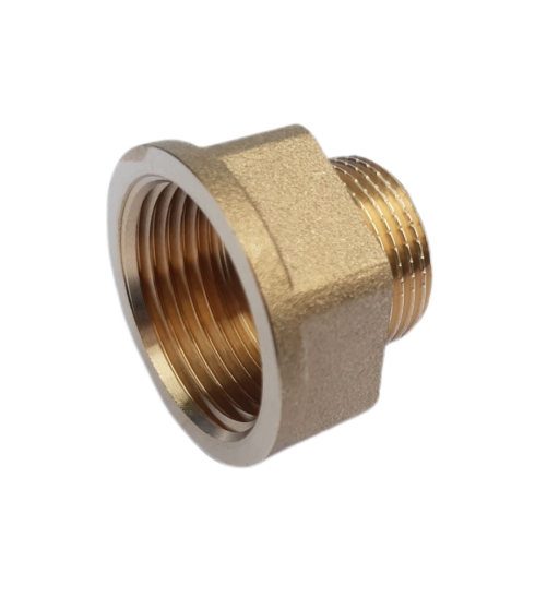 Redukce FEMA mosaz  1/2" x 3/8"