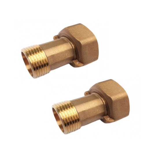 Šroubení k vodoměru  1/2" sada (3/4x1/2)
