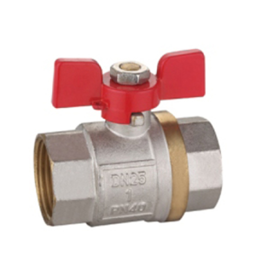 Kulový ventil voda  3/8" FF motýl
