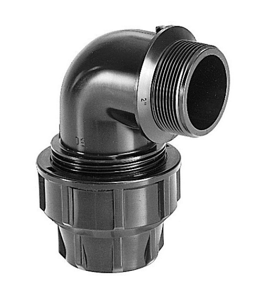 PP koleno rozeb. 90   20 x 1/2" ZV