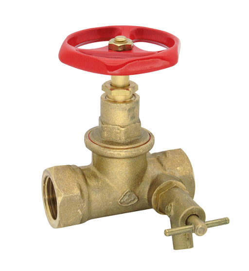 Průběžný kohout s odvodn. KE 125T 3/4 "